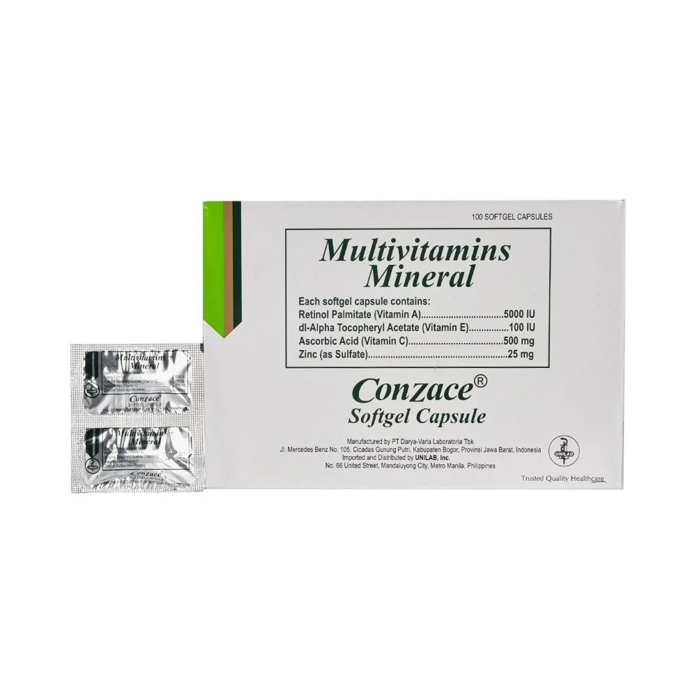 Conzace Multivitamins + Mineral Soft Gel Capsules - Image 2