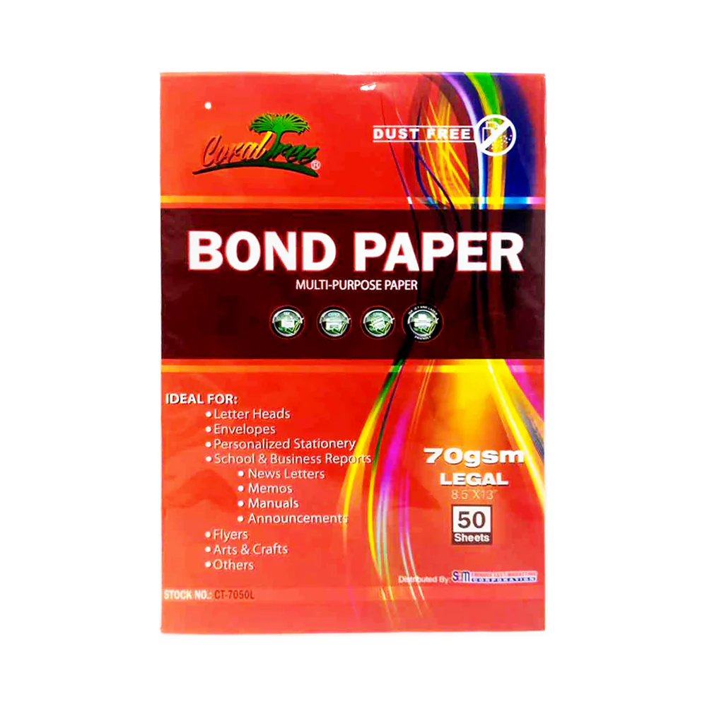 Coral Tree Bond Paper 70gsm 50's - Image 3