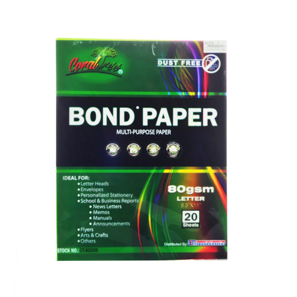 Coral Tree Bond Paper 80gsm 20's - Image 2