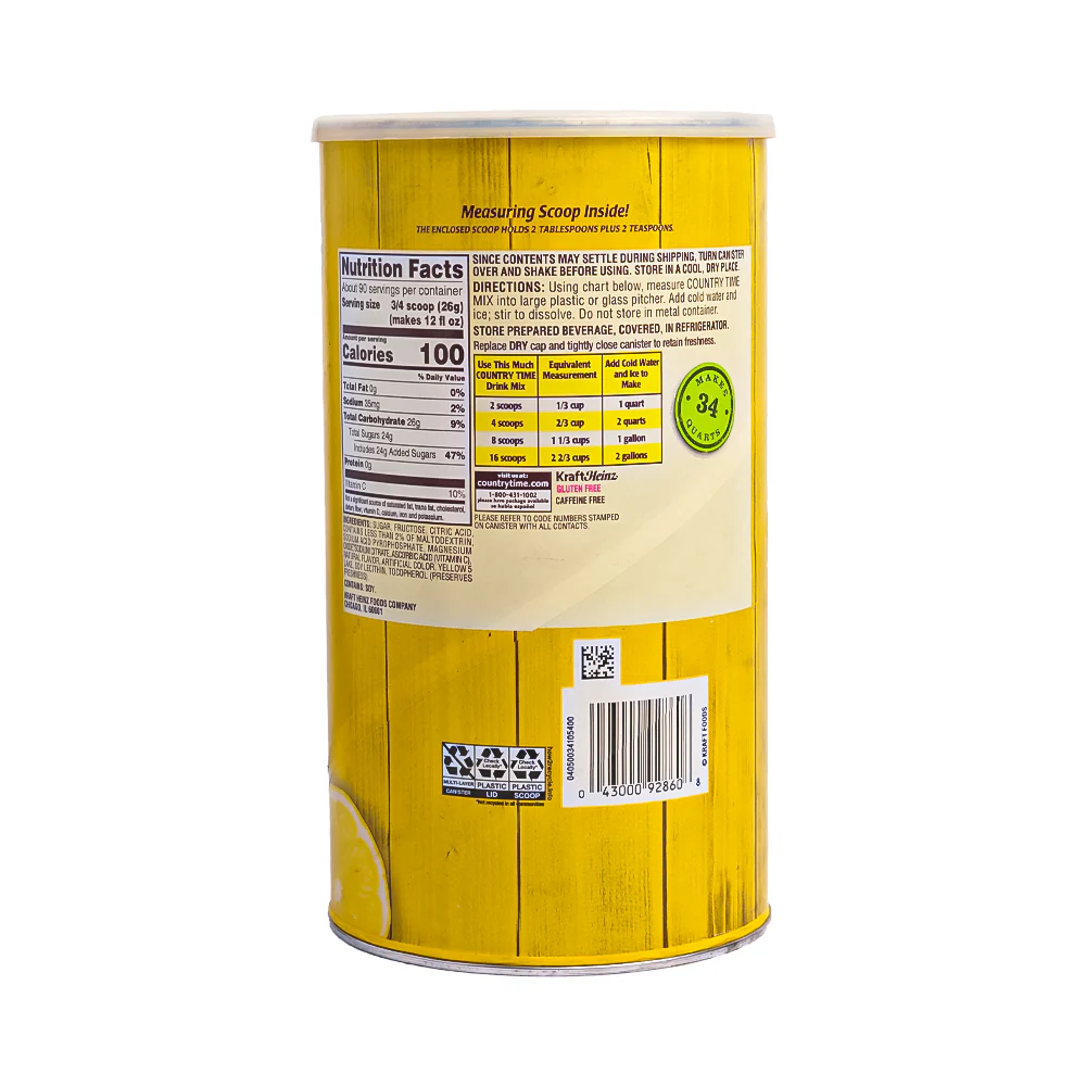 Country Time Flavor Drink Lemonade 2.33kg (82.5oz) - Image 2