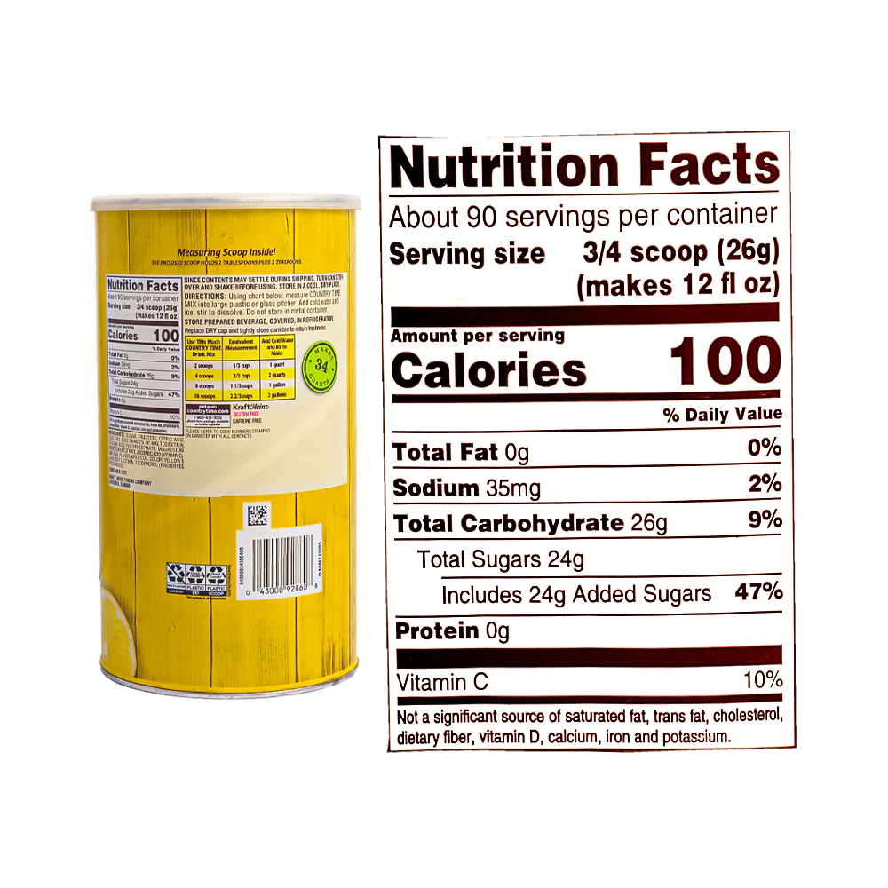 Country Time Flavor Drink Lemonade 2.33kg (82.5oz) - Image 3