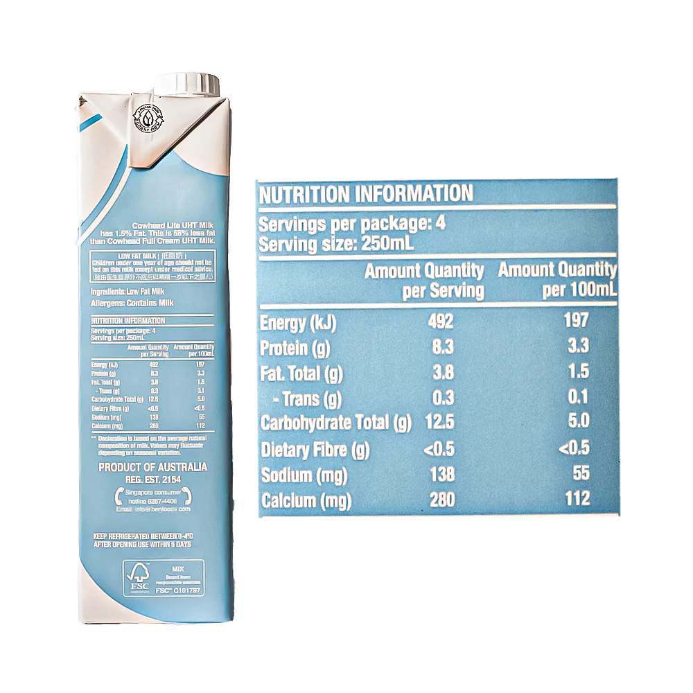 Cowhead Pure Milk Lite 1L - Image 3
