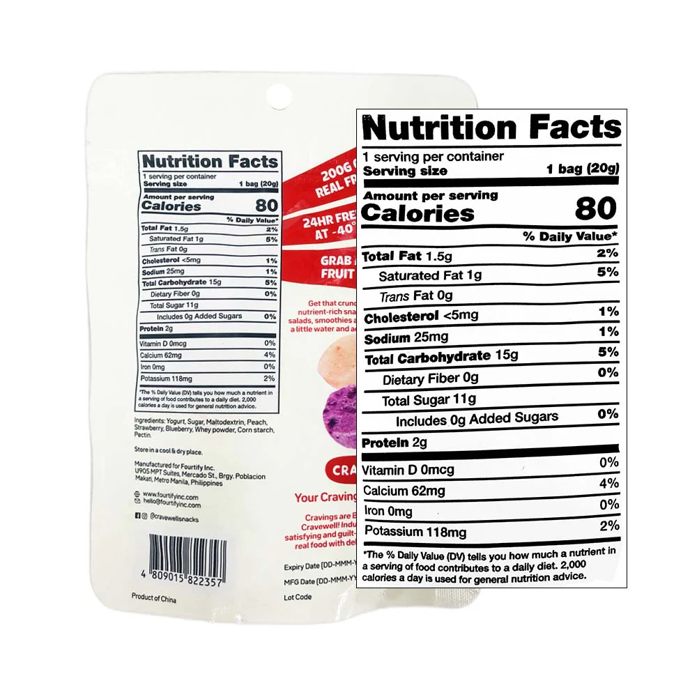 Cravewell Fruit Crunch Yogurt Sphere 20g - Image 2