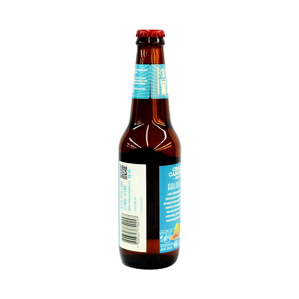 Crazy Carabao Brewing Golden Ale Craft Beer 330ml - Image 3