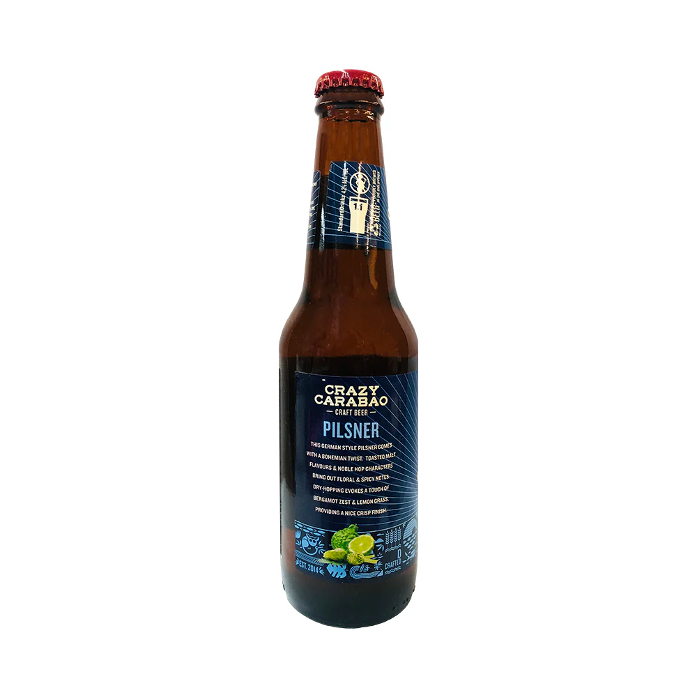 Crazy Carabao Pilsner Craft Beer 330ml - Image 3