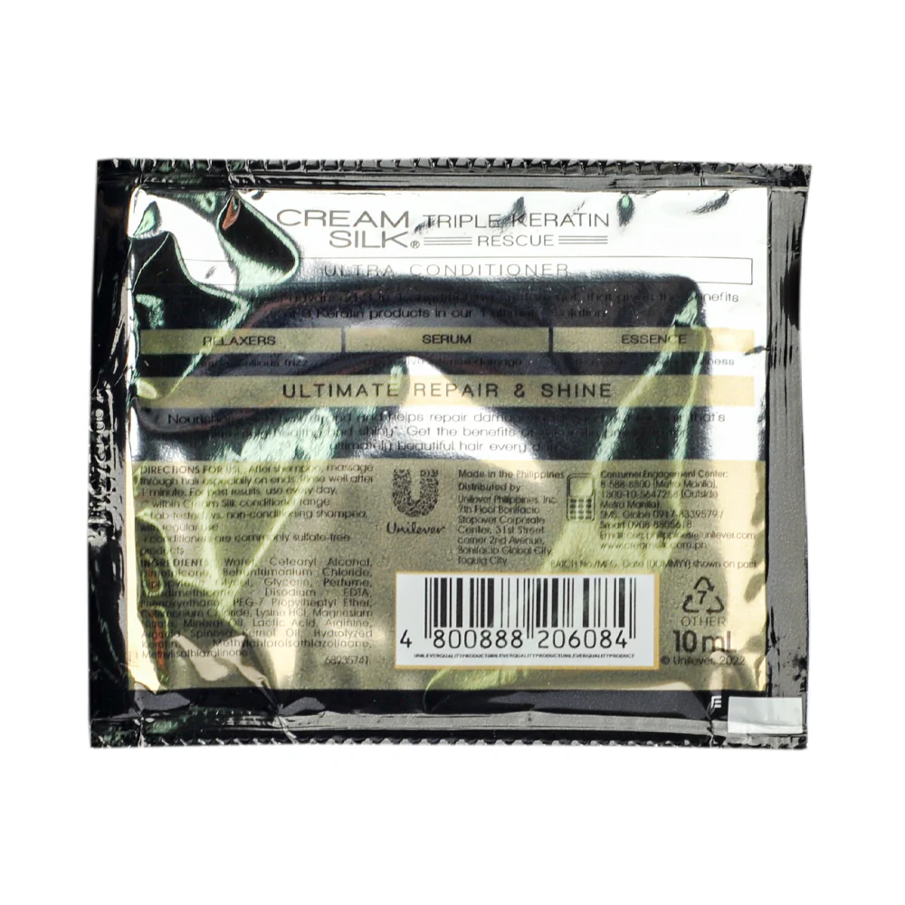 Creamsilk Triple Keratin Rescue Conditioner Ultimate Repair And Shine 10ml x 12's - Image 2