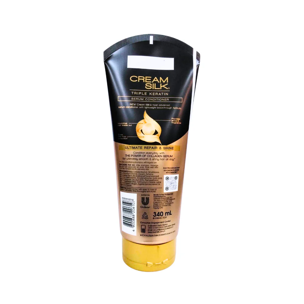 Creamsilk Triple Keratin Rescue Ultimate Repair And Shine 340ml - Image 2