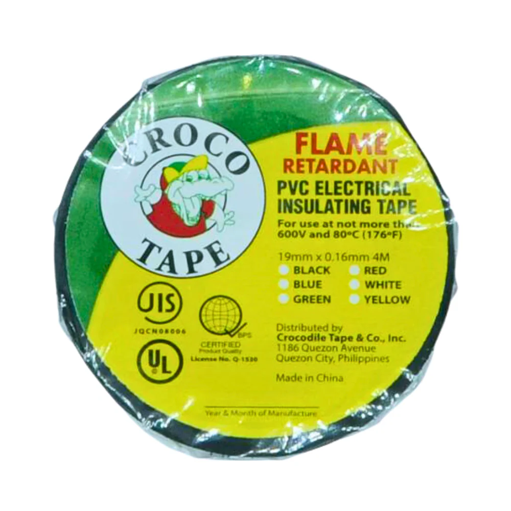 Crocodile Electrical Black Tape 4M