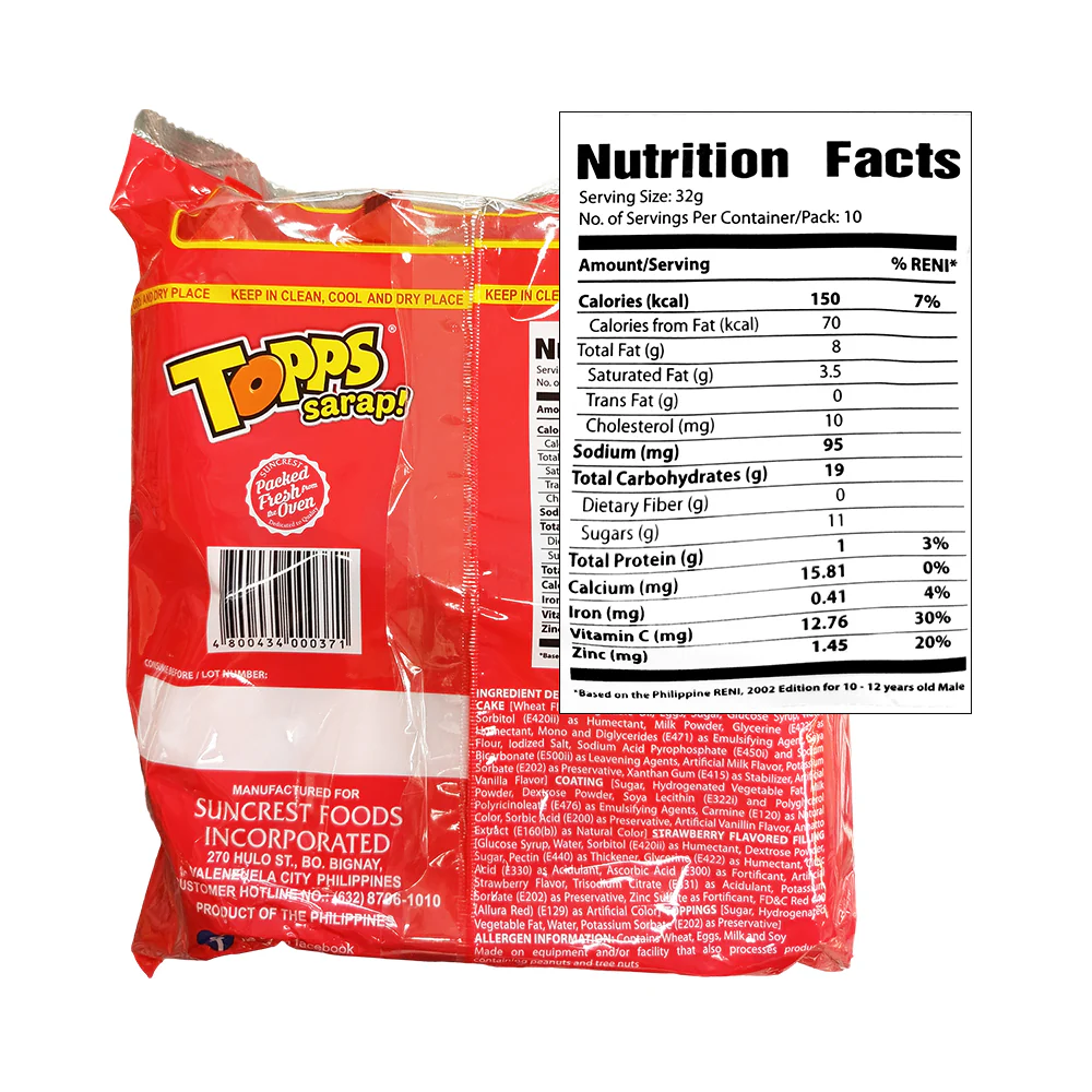 Cupp Keyk Topps Sarap 32g x 10's - Image 4