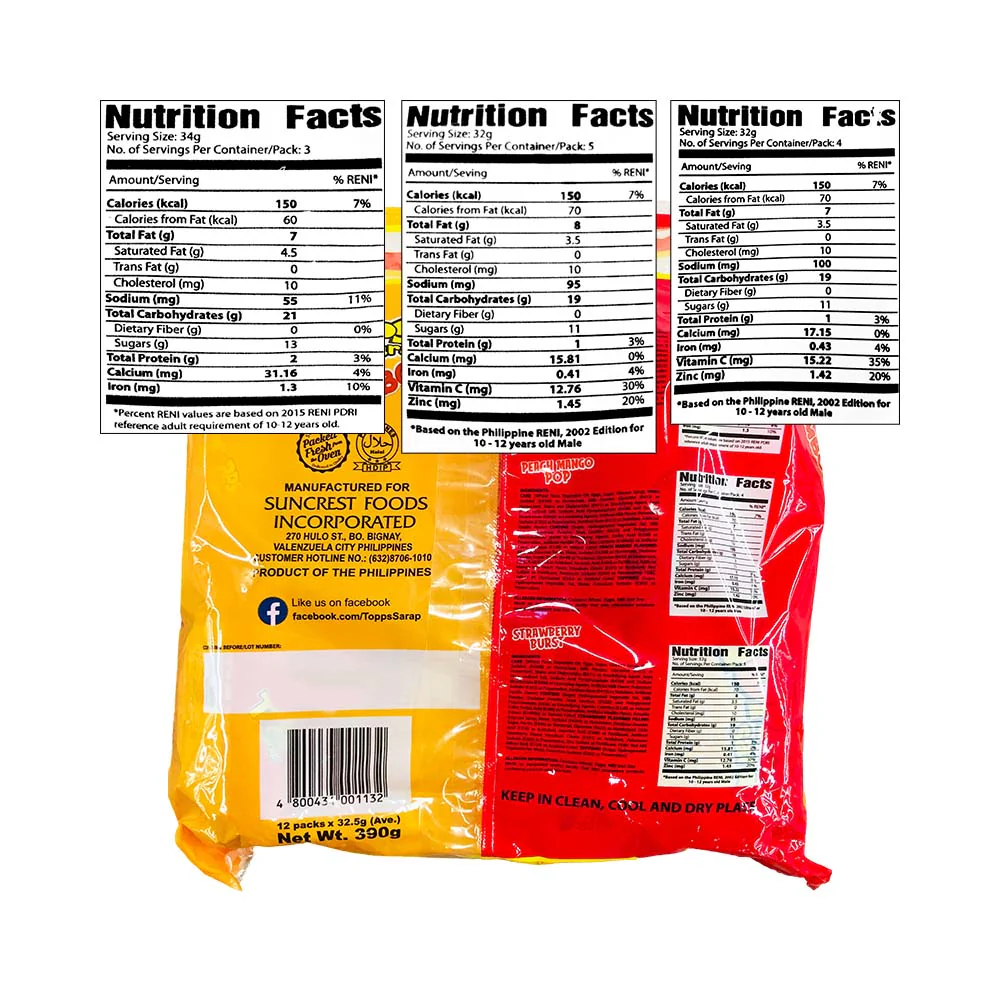 Cupp Keyk Topps Sarap Combo 32.5g x 12's - Image 2