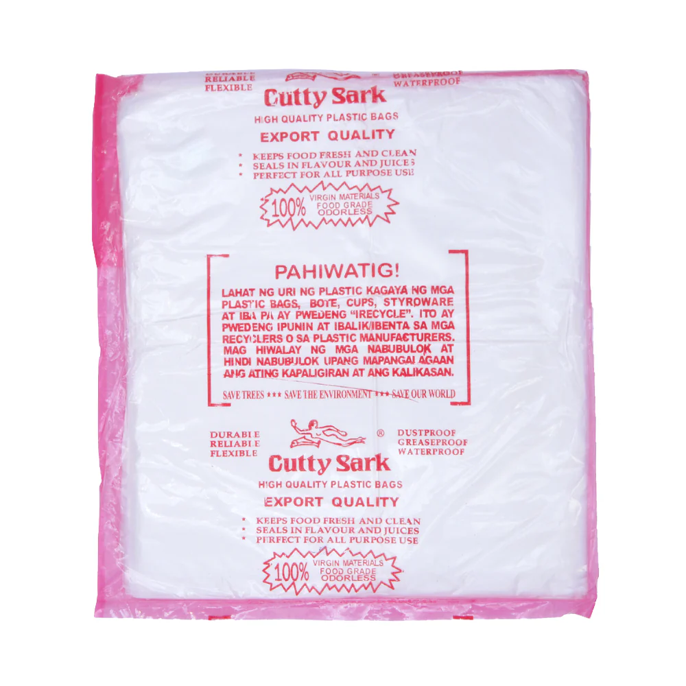 Cutty Sark Plastic Cellophane HD Plain 8 x 14 100's