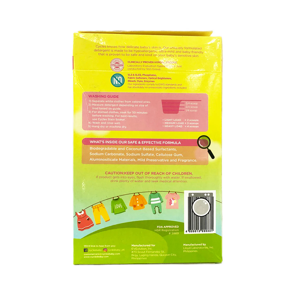 Cycles Mild Laundry Detergent Powder - Image 3
