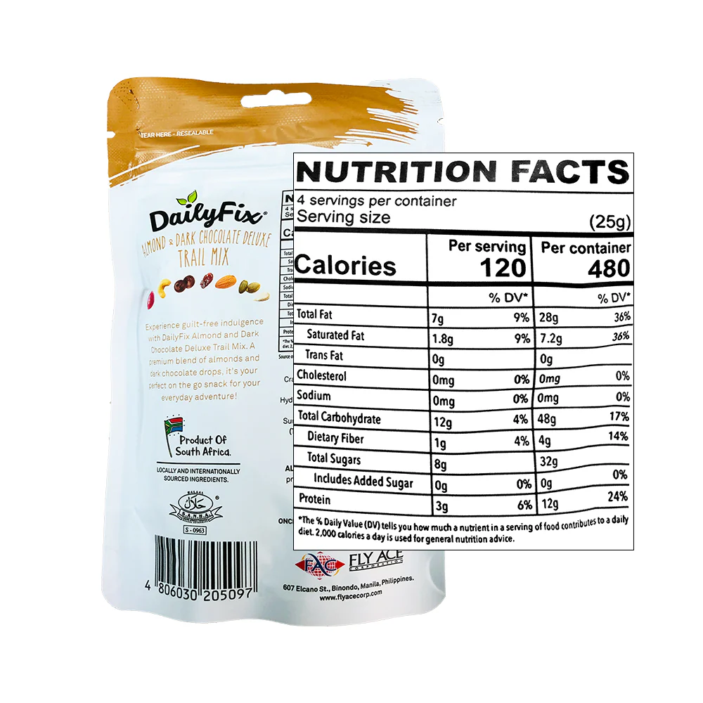 DailyFix Almond And Dark Chocolate Deluxe Trail Mix 100g - Image 2