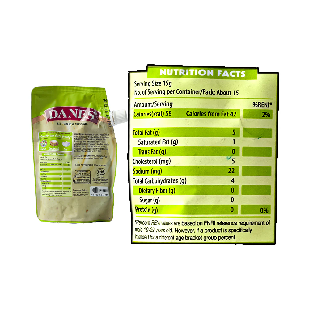 Danes Mayo Dressing All Purpose Herb And Garlic 220g - Image 3