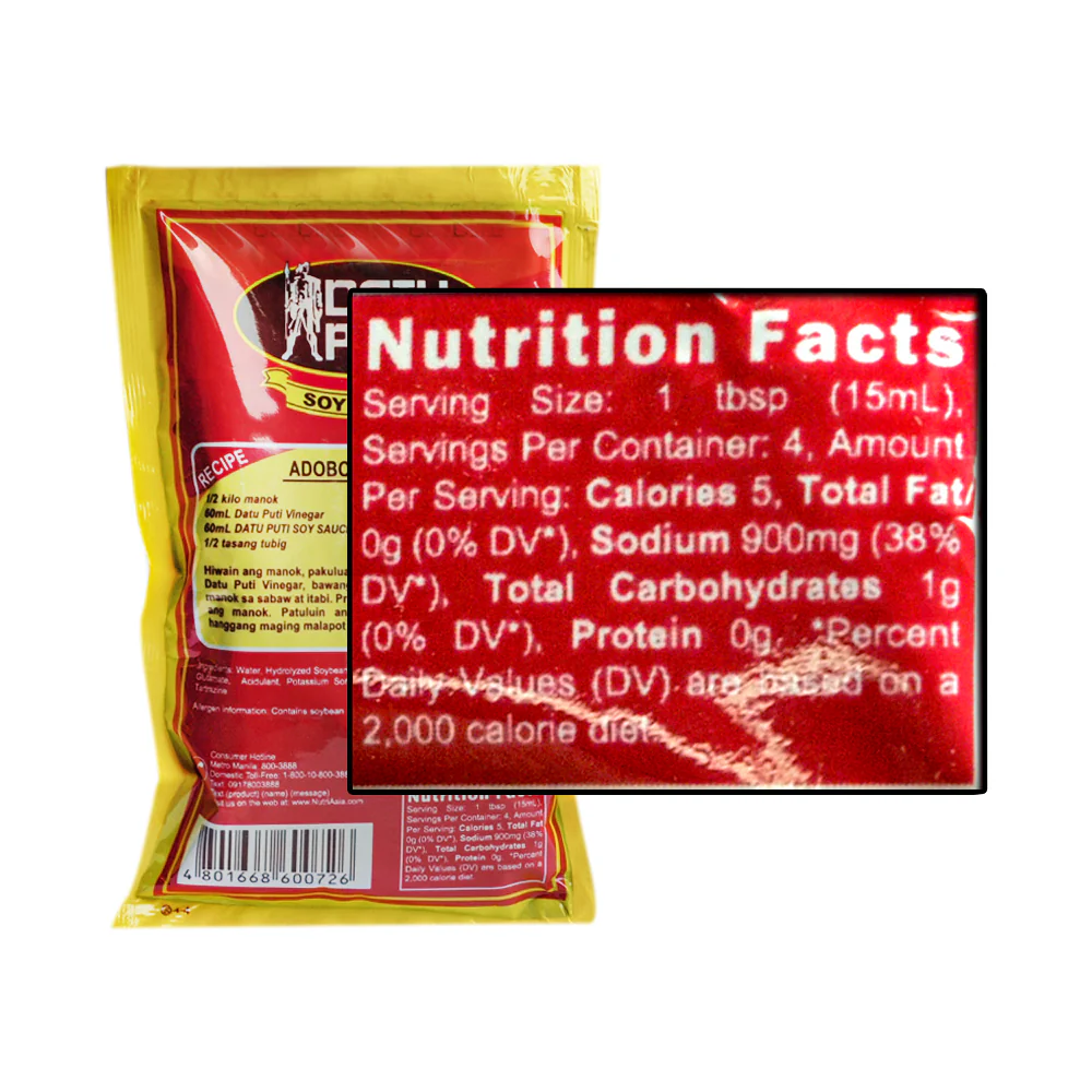 Datu Puti Soy Sauce 60ml - Image 2