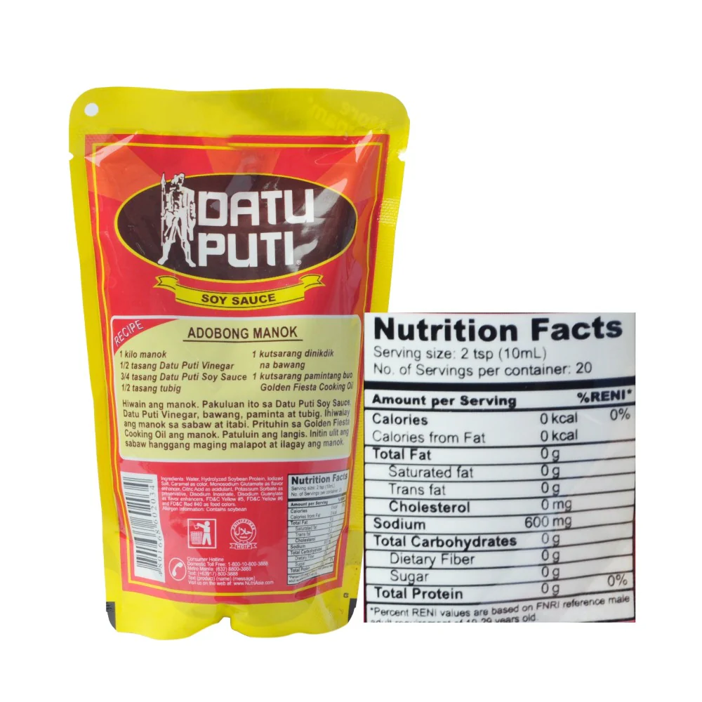 Datu Puti Soy Sauce Taba Pack 200ml - Image 2