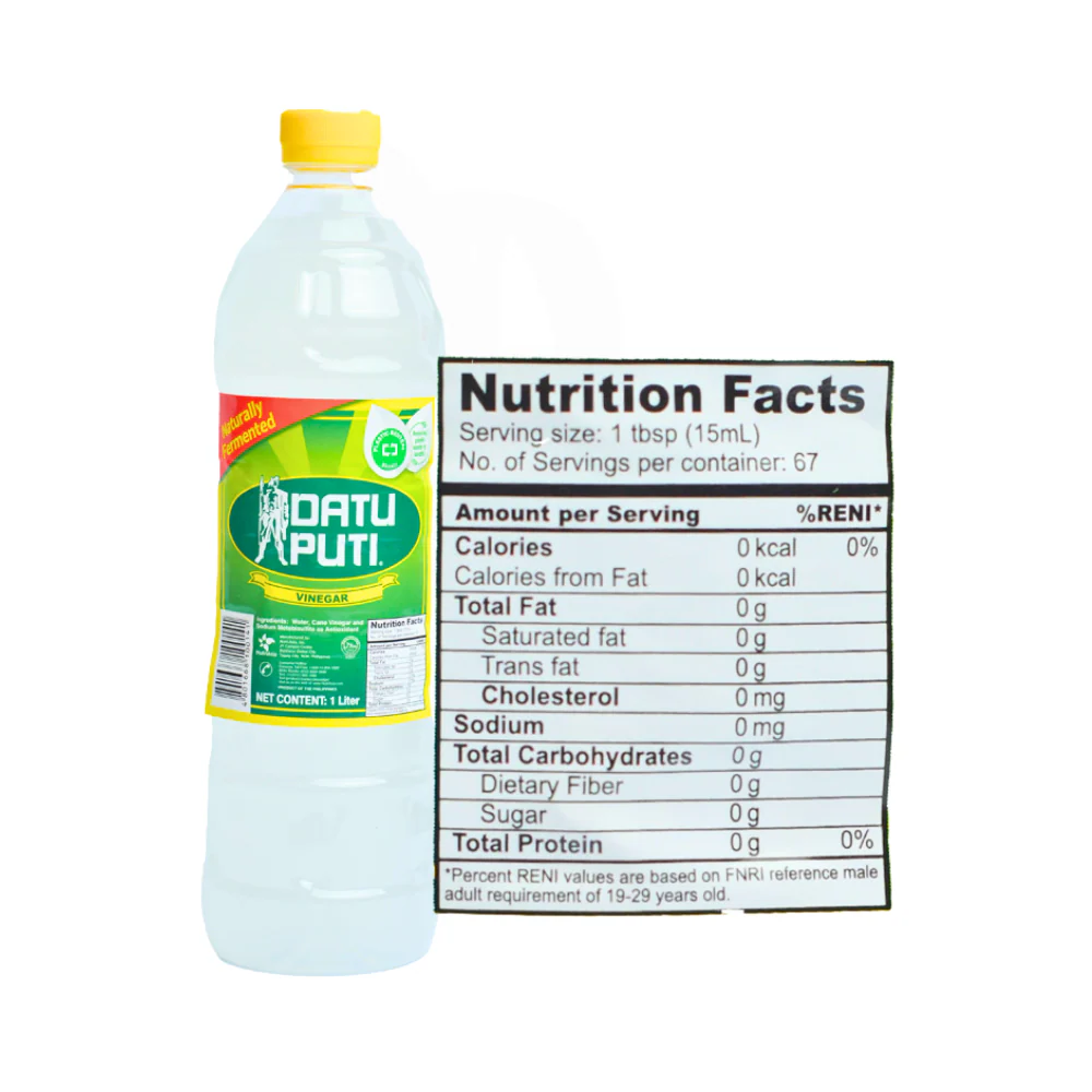 Datu Puti White Vinegar 1L - Image 2