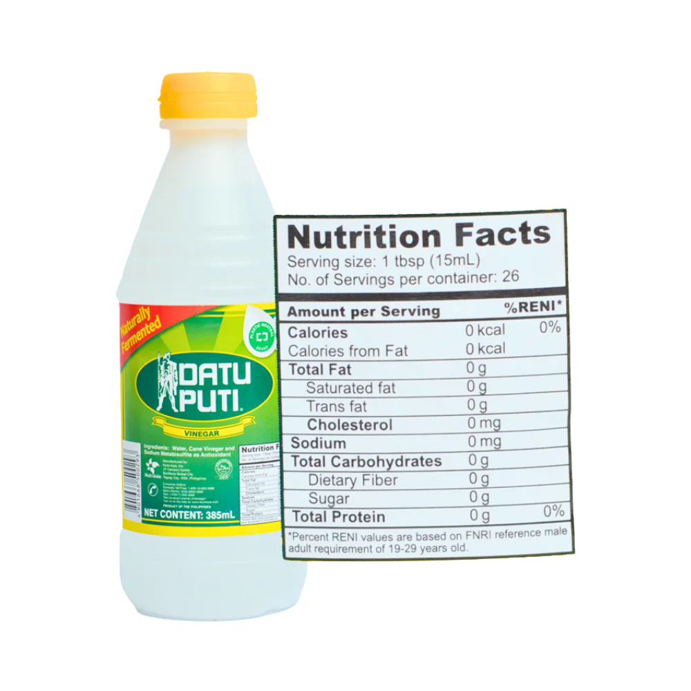 Datu Puti White Vinegar 385ml - Image 2