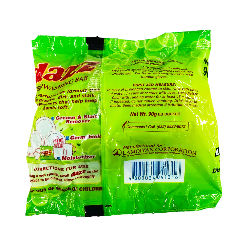Dazz Dishwashing Bar Lime Scent 90g - Image 2
