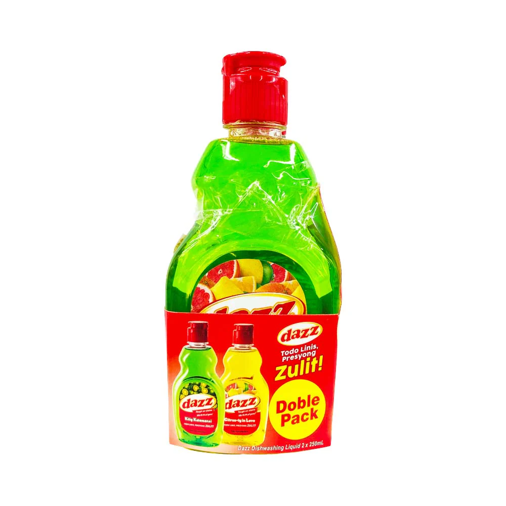 Dazz Dishwashing Liquid (Kilig Kalamansi And Citrus-ly In Love) 250ml x 2's - Image 2