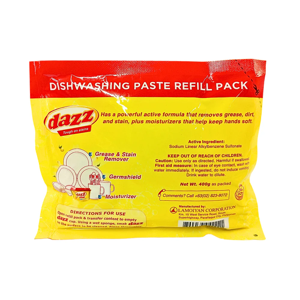 Dazz Dishwashing Paste Refill Lemon 400g - Image 2