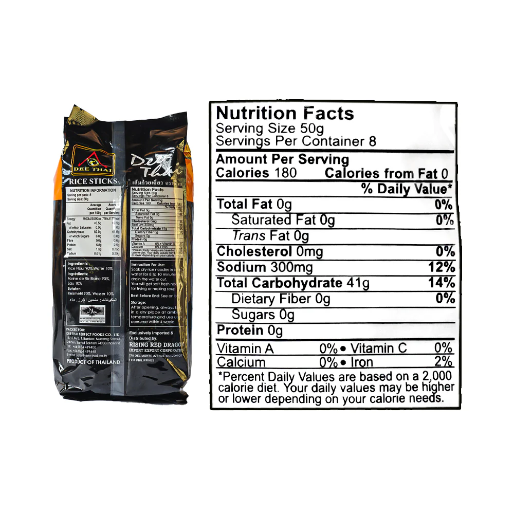 Dee Thai Rice Sticks 10mm 400g - Image 3