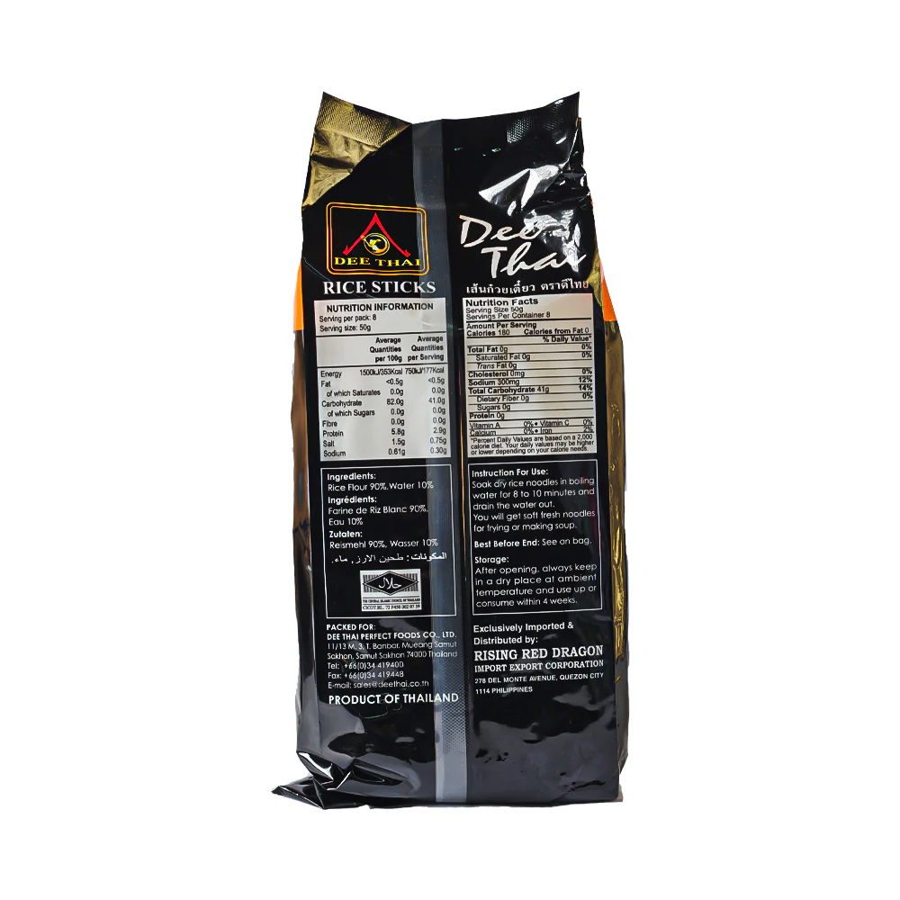 Dee Thai Rice Sticks 3mm 400g - Image 2