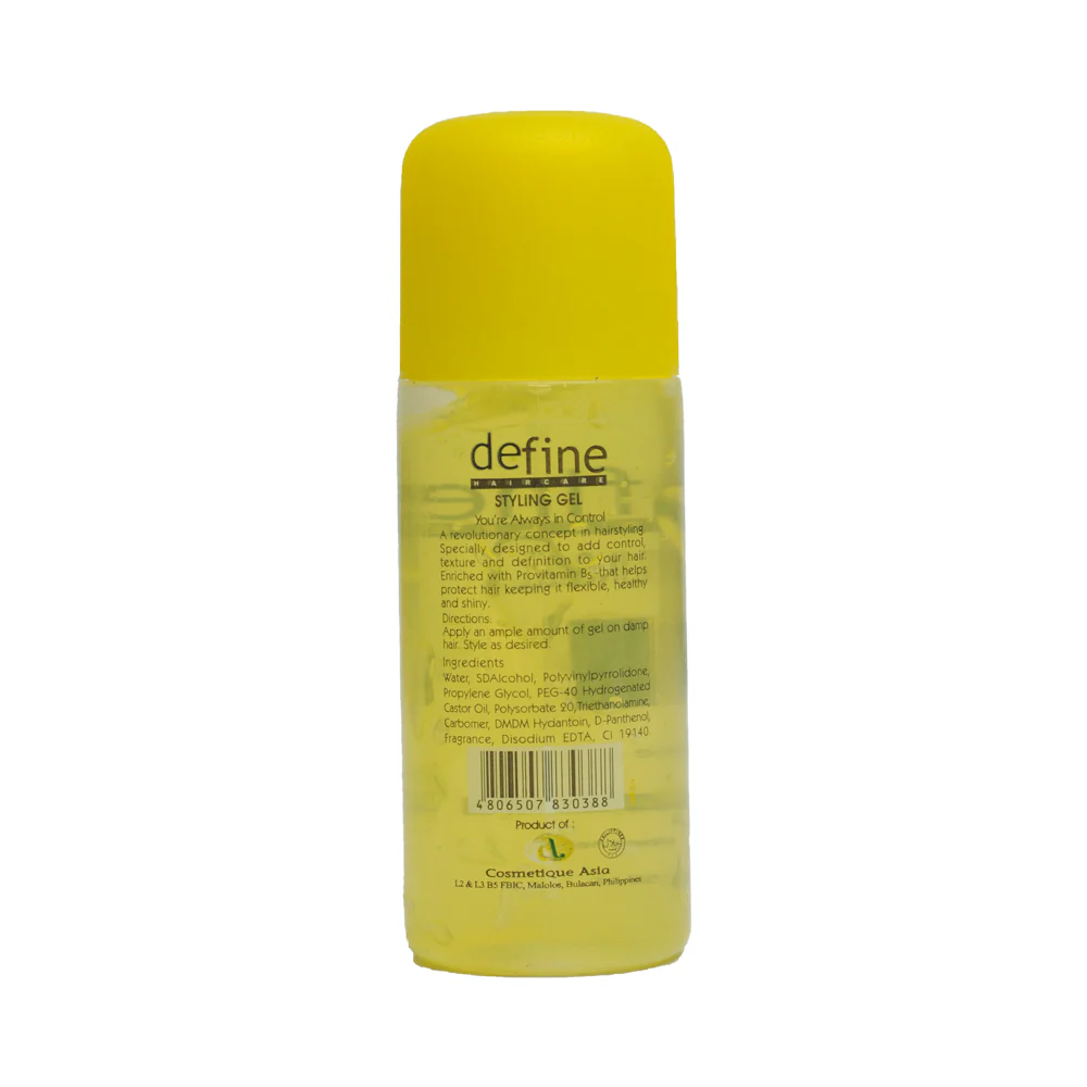 Define Styling Gel Yellow 50ml - Image 2