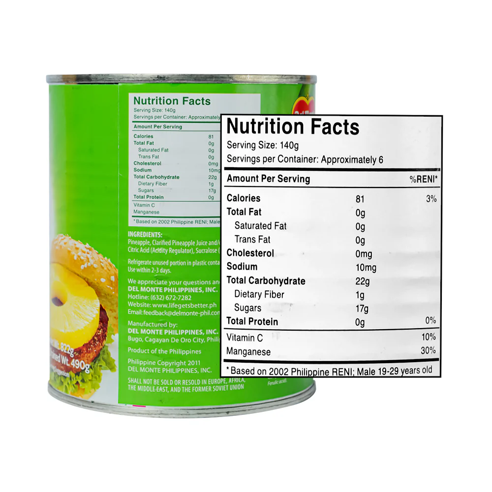 Del Monte Fancy Pineapple Sliced HS 822g - Image 3