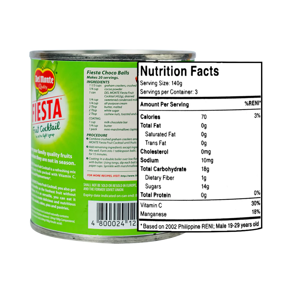 Del Monte Fiesta Fruit Cocktail 432g - Image 2