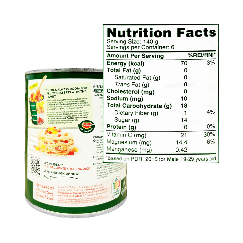 Del Monte Fiesta Fruit Cocktail 836g - Image 2