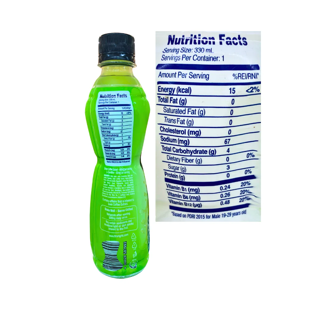Del Monte Fit 'N Right Juice Classic Green Apple 330ml - Image 2