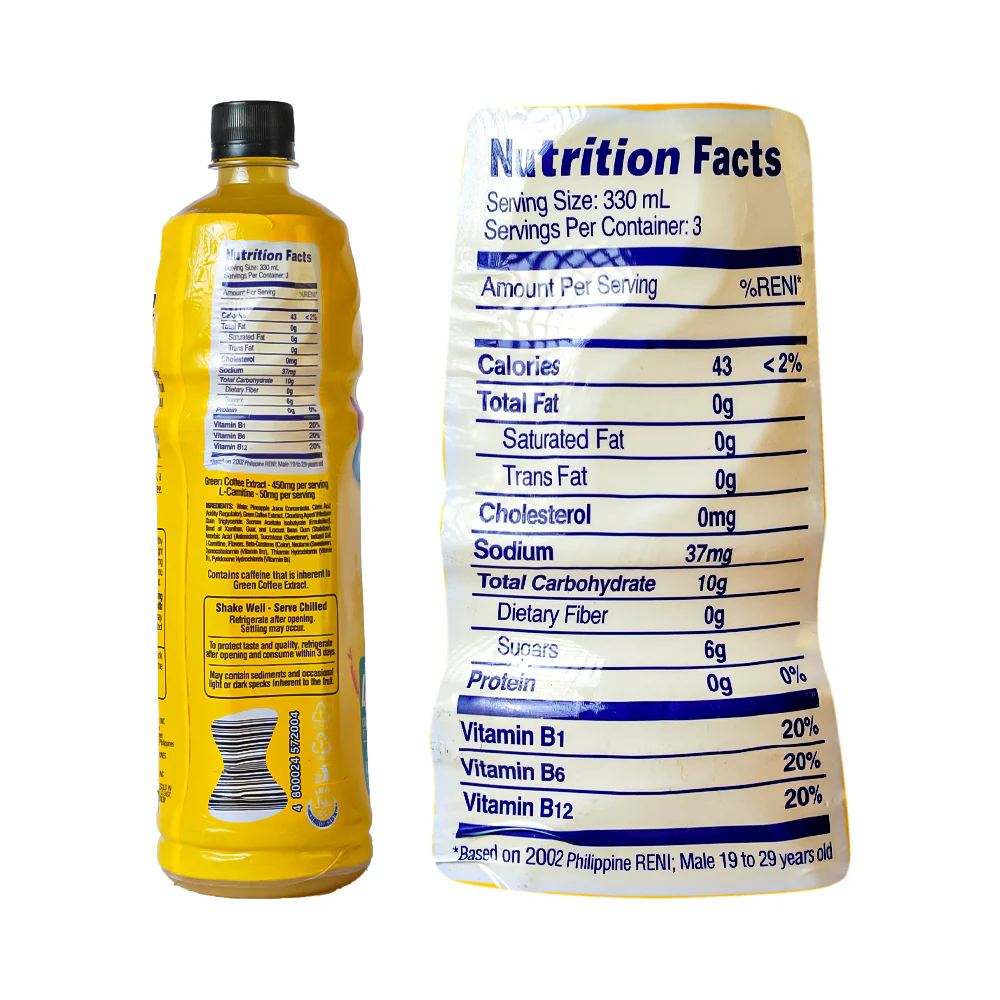 Del Monte Fit 'N Right Juice Drink Burn Pineapple 1L - Image 3