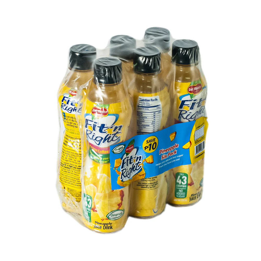 Del Monte Fit 'N Right Juice Pineapple 330ml x 6's - Image 2