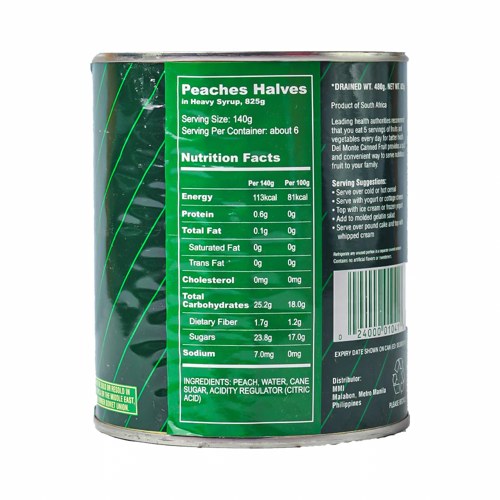 Del Monte Imported Peach Halves 825g (13oz) - Image 2