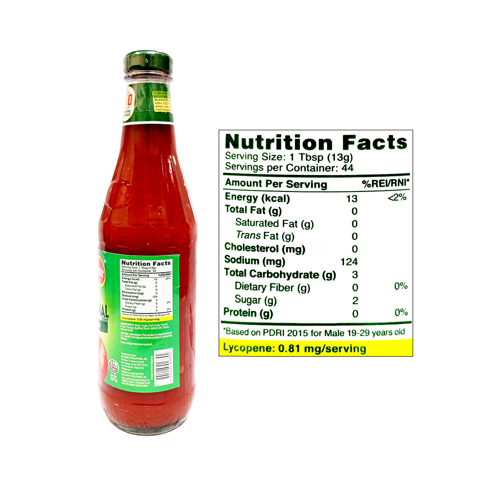 Del Monte Original Blend Ketchup 567g (20oz) - Image 2
