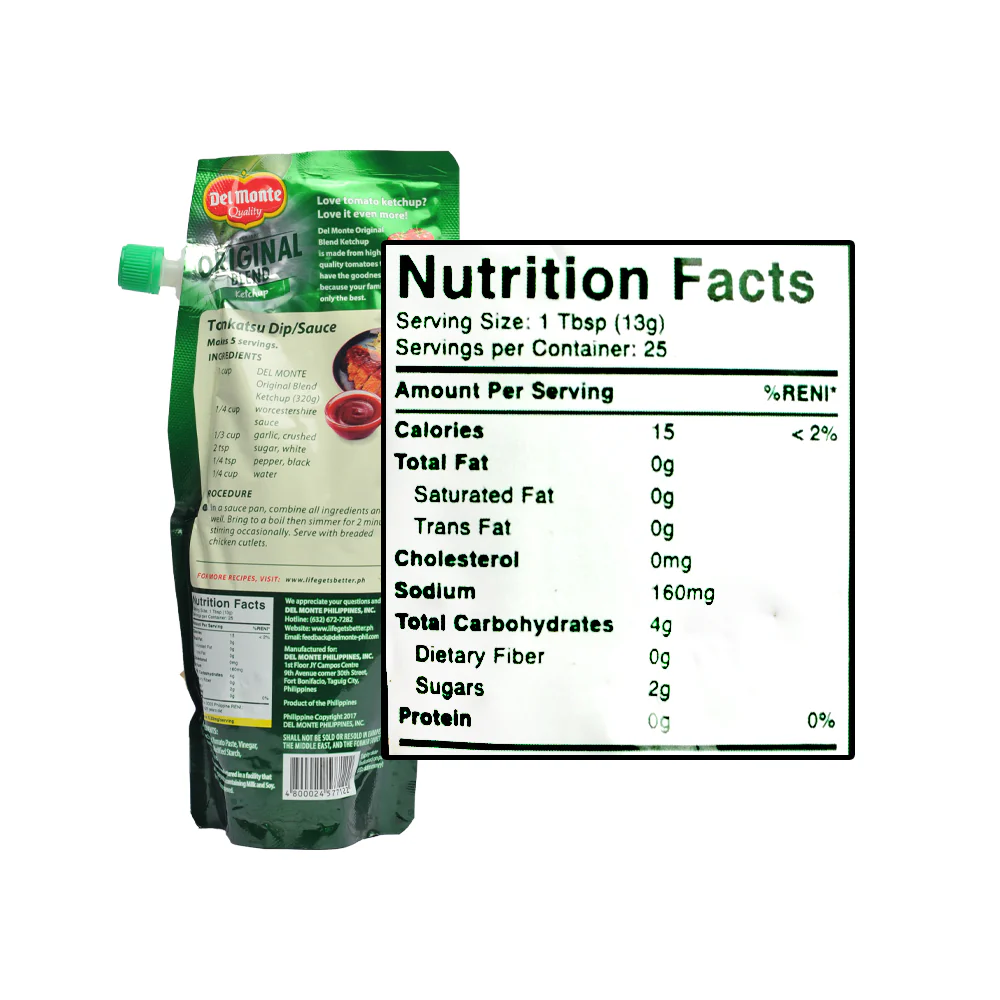 Del Monte Original Blend Ketchup Resealable Cap 320g - Image 2