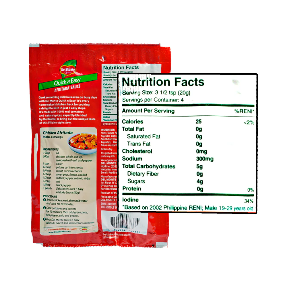 Del Monte Recipe Mix Afritada 80g - Image 2