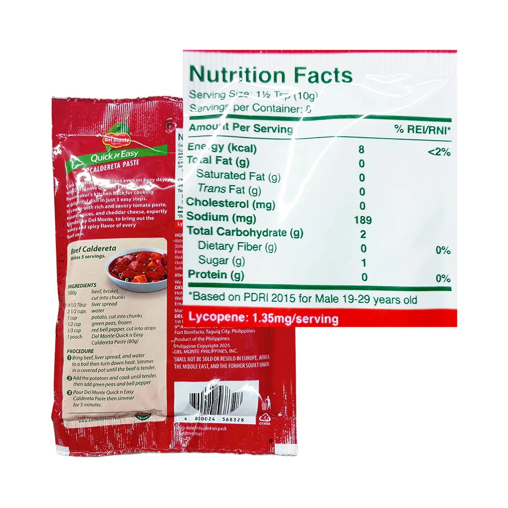 Del Monte Recipe Mix Caldereta 80g - Image 2