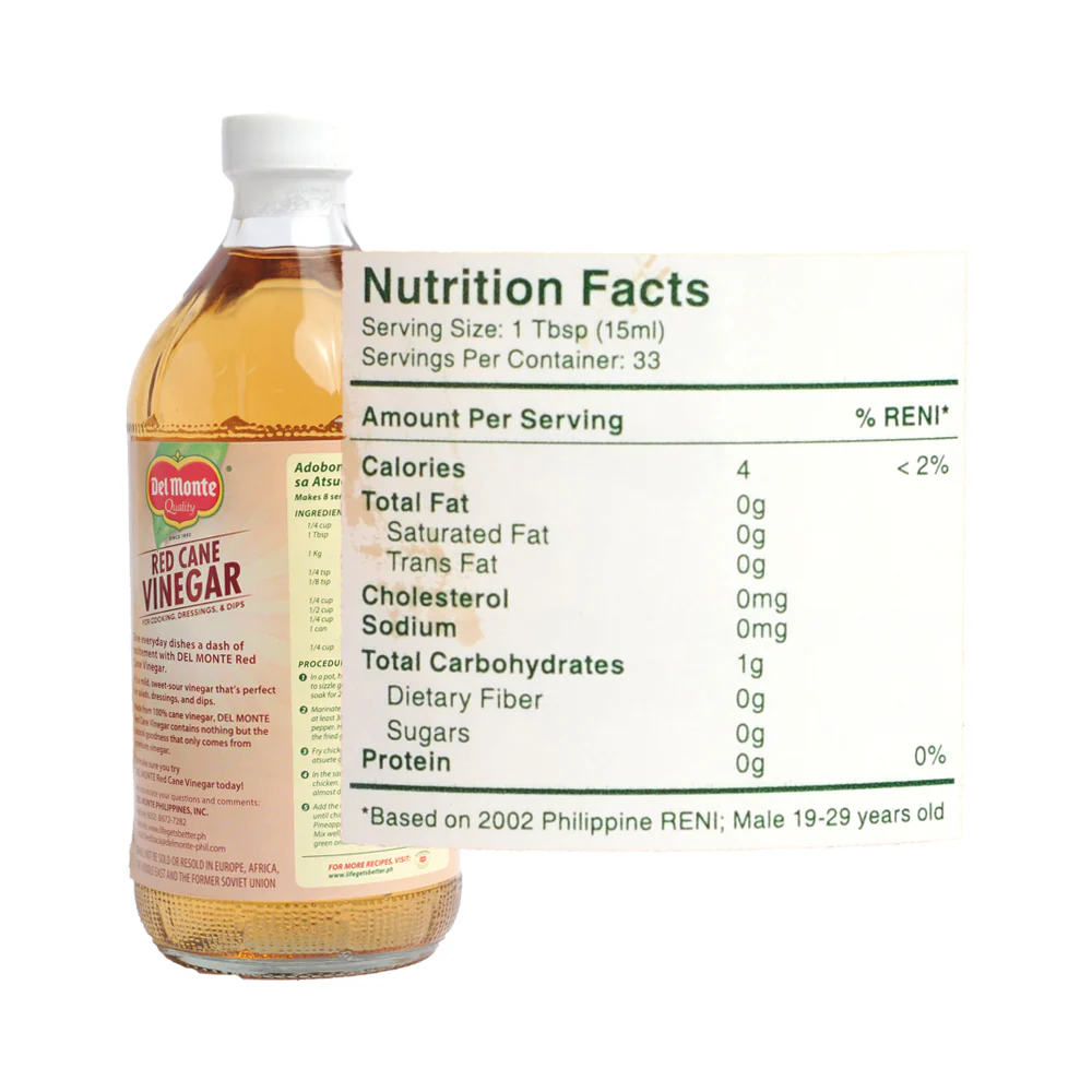 Del Monte Red Cane Vinegar 490ml - Image 2