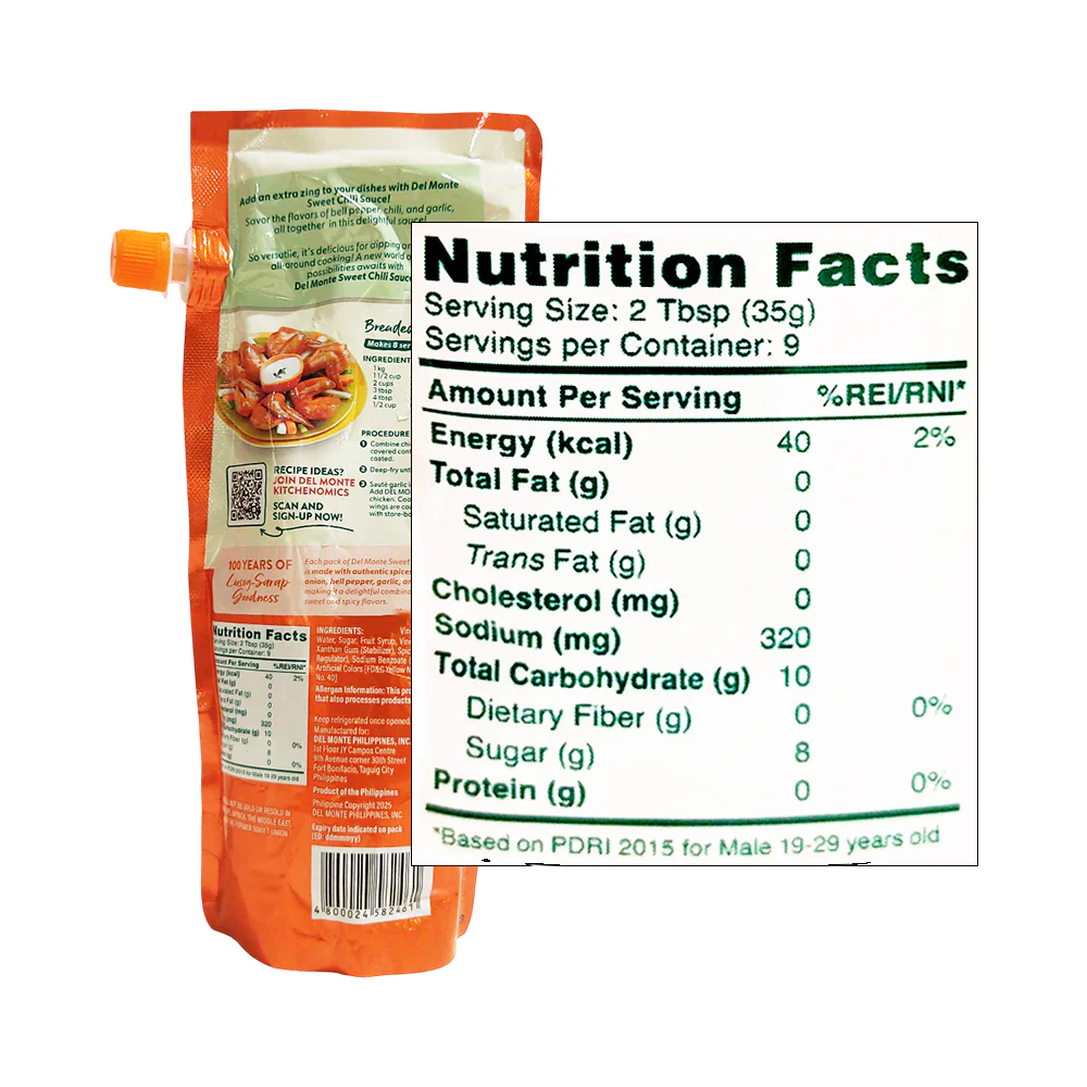 Del Monte Sweet Chili Sauce Resealable 320g - Image 2