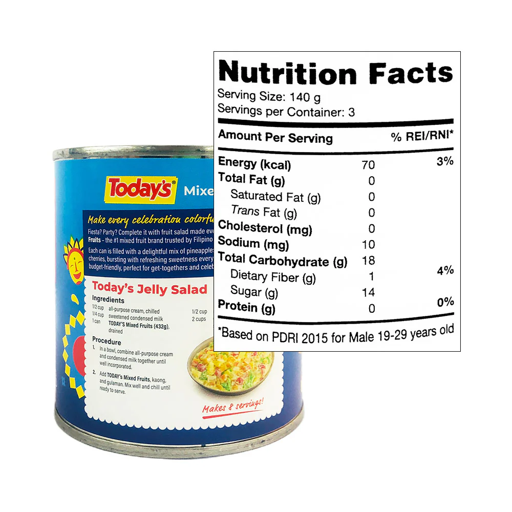 Del Monte Today's Mixed Fruit 432g - Image 2