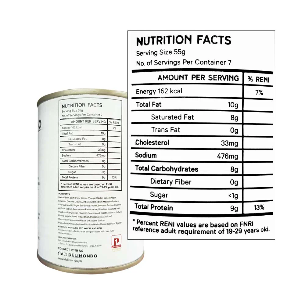 Delimondo Corned Beef Adobo 380g - Image 2