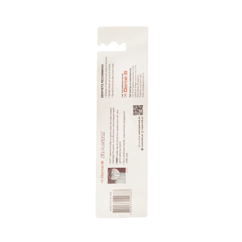 Dental B Basic Toothbrush Sure Adult Soft x 2's - Image 2