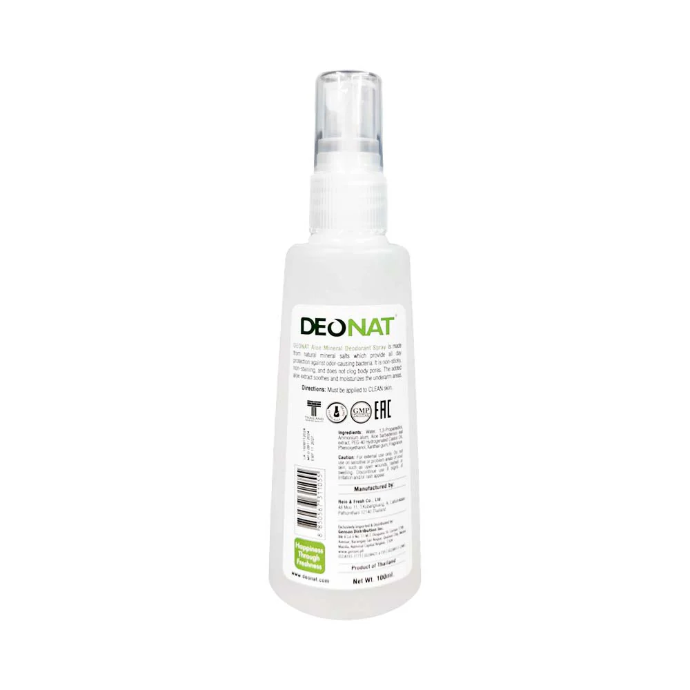 Deonat Aloe Mineral Deodorant Spray 100ml - Image 3