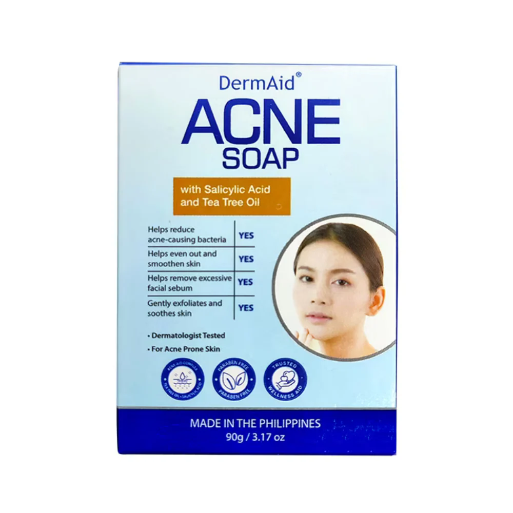 Dermaid Acne Soap Facial Cleansing Bar 90g - Image 2