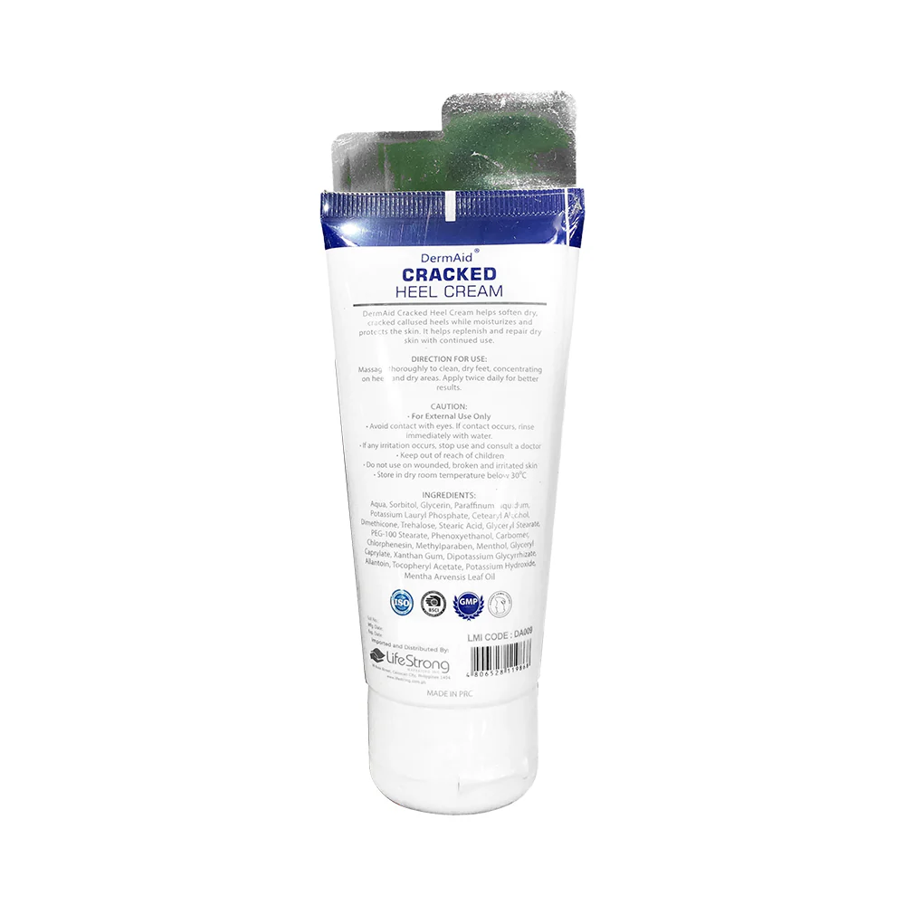 DermAid Cracked Heel Cream Moisturizing Wild Mint Oil Extract 50ml - Image 3