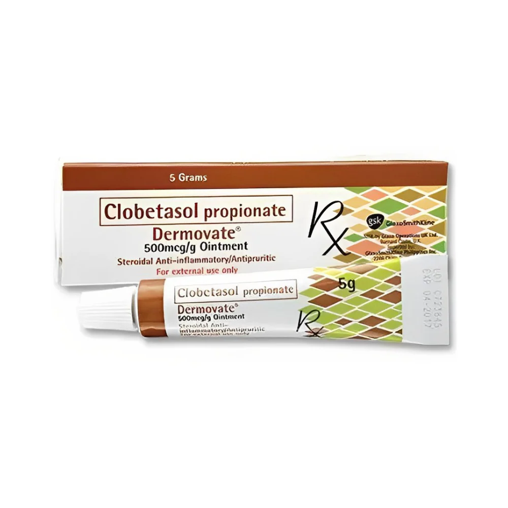 Dermovate Clobetasol Propionate 500mcg/g Ointment 5g - Image 2