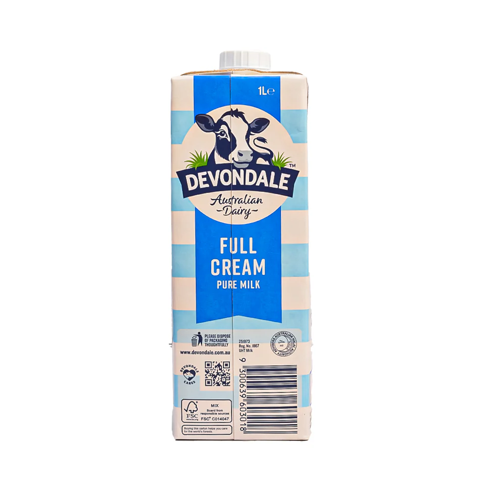 Devondale Full Cream Milk UHT 1L - Image 2