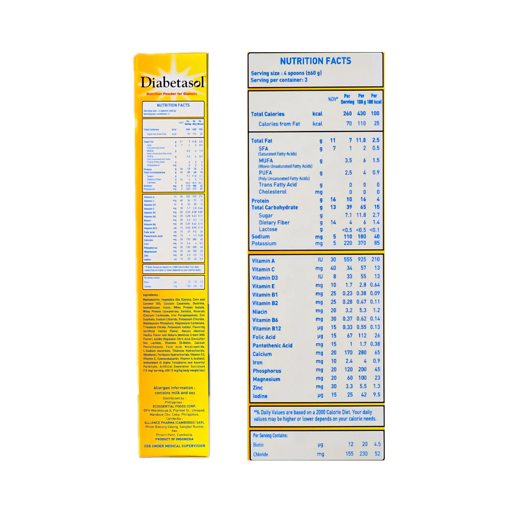 Diabetasol Powdered Milk Vanilla 180g - Image 3